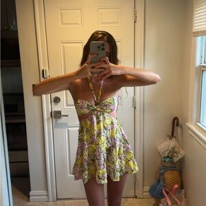 Sky to moon set skirt with tube top